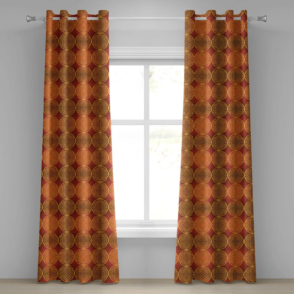 Tenda Vittoriana ABAKUHAUS 280x225 - Arancio Senape Vintage Barocco