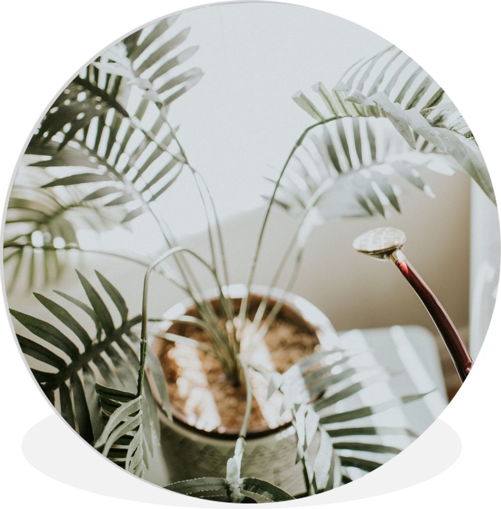 MuchoWow Rundes Wandbild - Runde Bilder Pflanze im Wohnzimmer Ø 90 cm Kreis Wanddekoration Kunststoff - Wandkreis - Wandschmuck - Wand-Kreis - W...