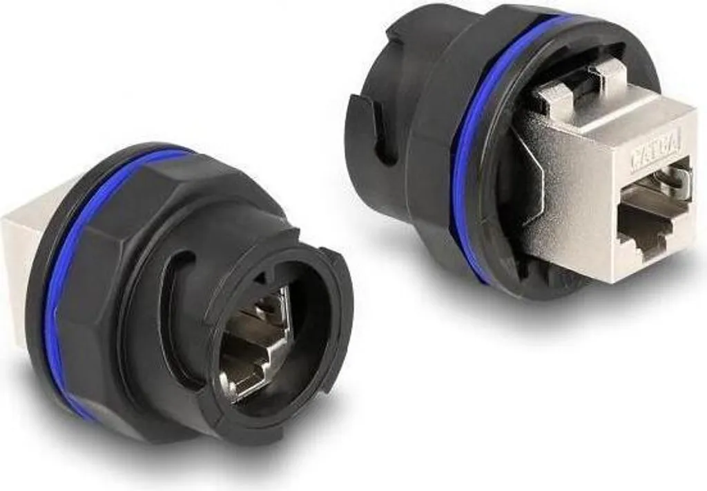 Jack RJ45 Delock Cat.6A Nero - Gaming LAN 10Gbps senza Lag