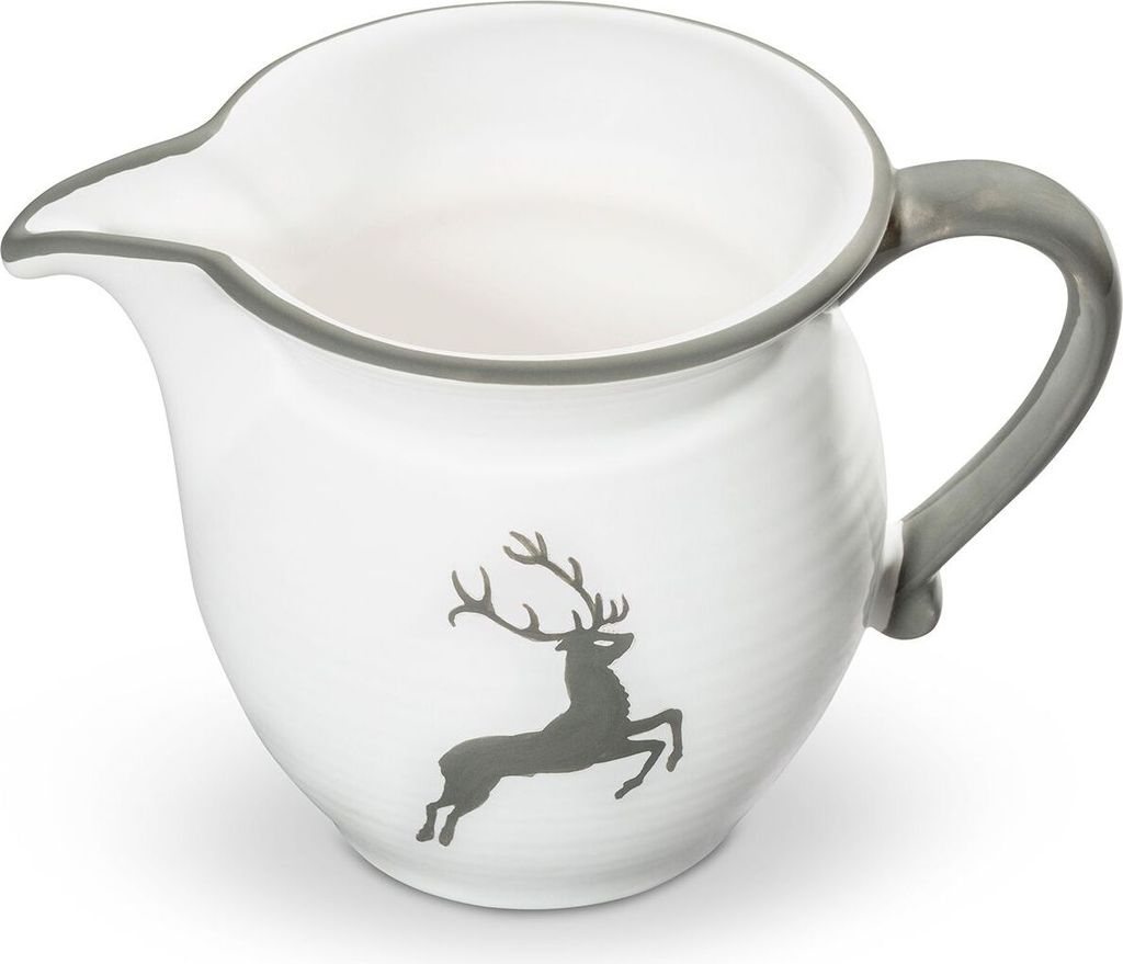 Gmundner Keramik Grauer Hirsch Mléčenka 0,5 ltr.
