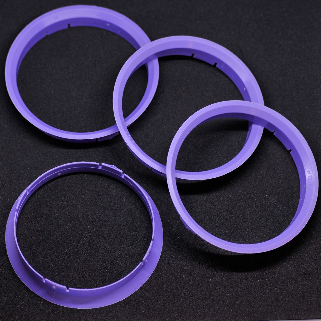 Zentrierringe 74,1mm X 72,6mm Lila - Perfekte Passform Für Deine Alufelgen