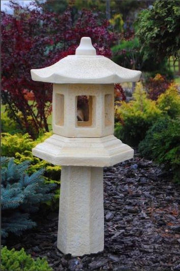Lampe Außenleuchte Garten Skulptur Beleuchtung Figur Terrassen Leuchte Stein Neu