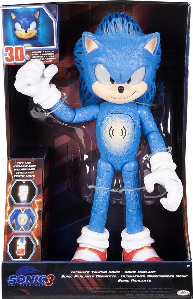 Sonic the Hedgehog 3 Ultimate sprechende Sonic-Figur (34 cm Produktbild 