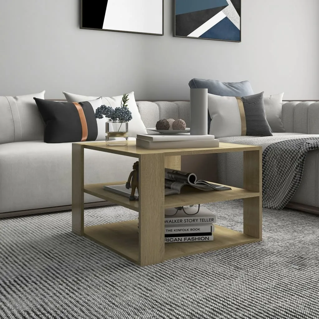 Tavolino Rovere Sonoma SYFAX™ 60x60x40 cm | Comfort per il tuo Living - 2