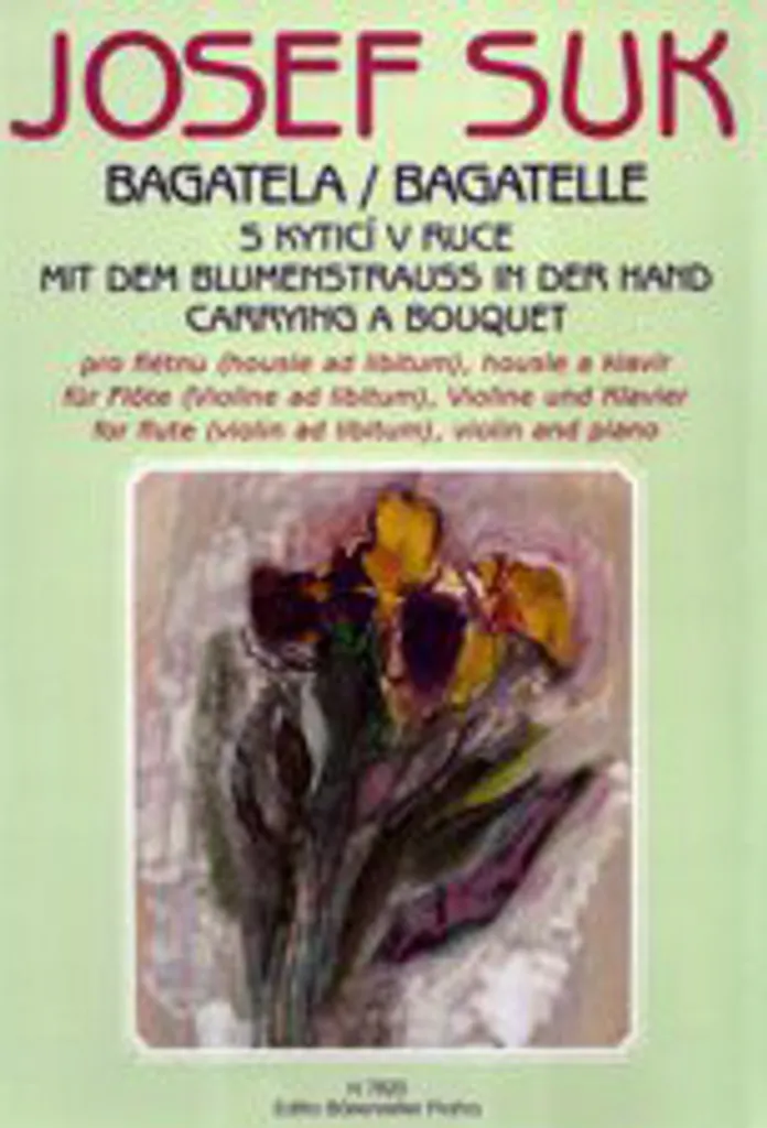 Partition claire sans reflets Bagatelle flûte violon et piano