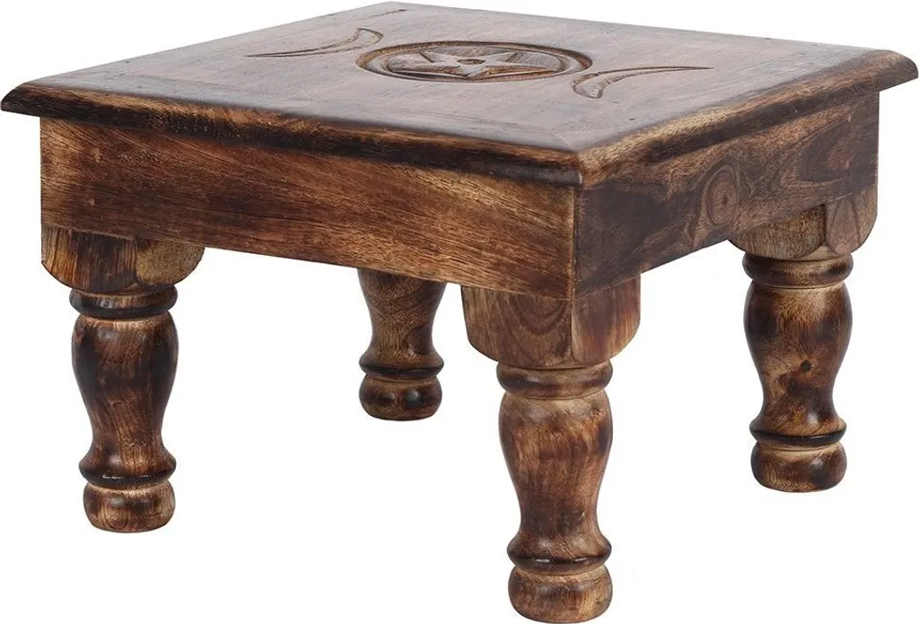 Table d'autel triple lune Something Different SD2177 en bois
