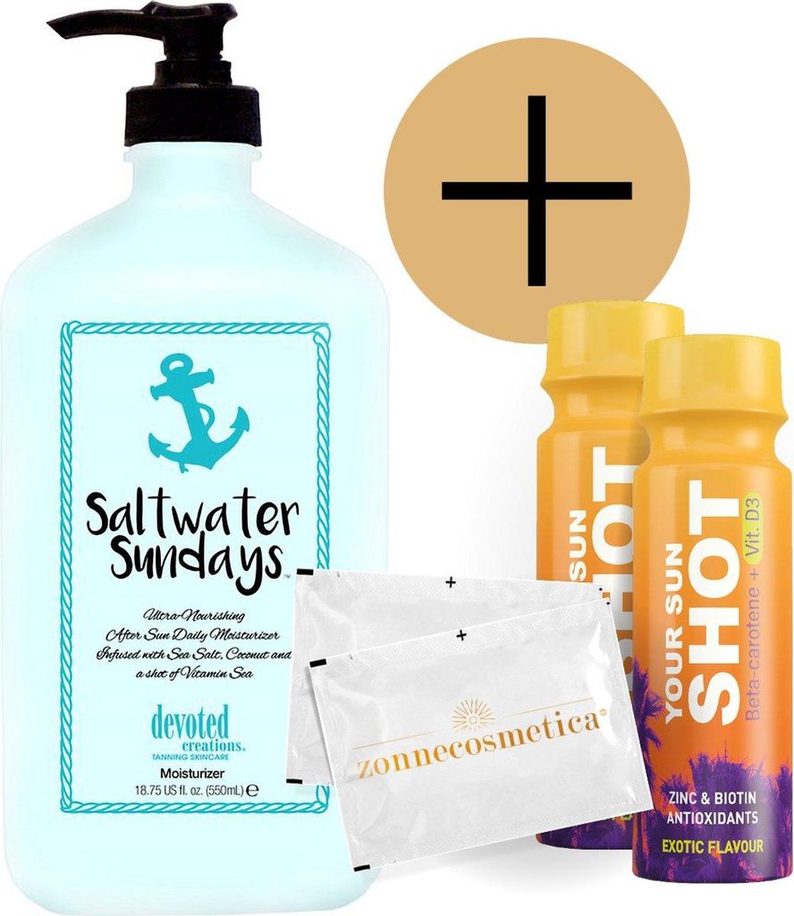 Devoted Creations - Saltwater Sundays + 2 Your Sun Shots + 2 Erfrischende Tücher