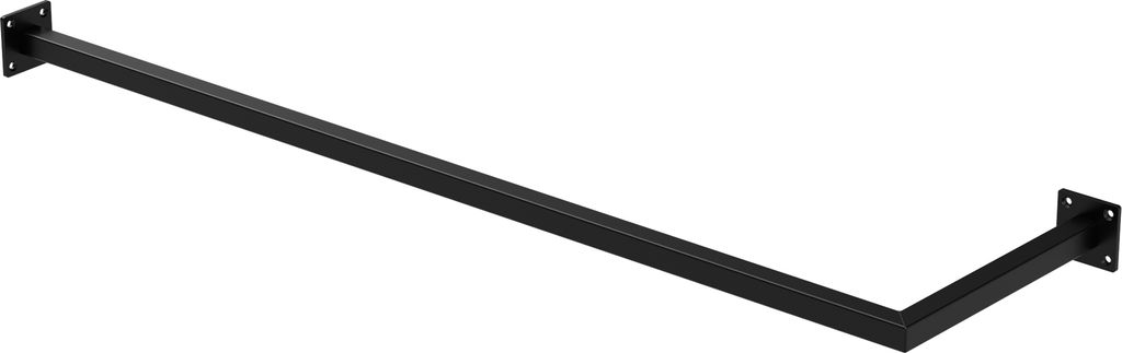 ML-Design rohový věšák na zeď, 30x110 cm, černý, z oceli, Obrázek produktu 1