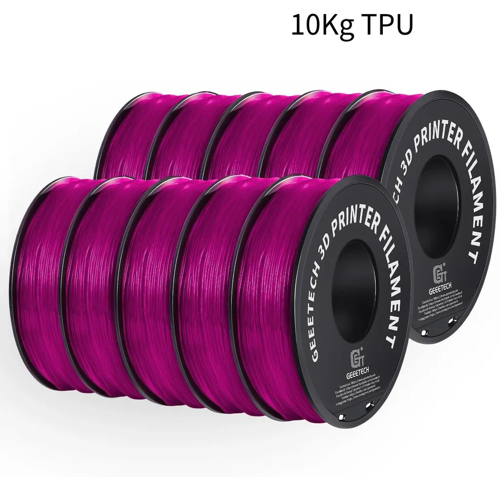 Filament 3D TPU Flexible 1.75mm Rose Shore 95A pour Protections et Coques
