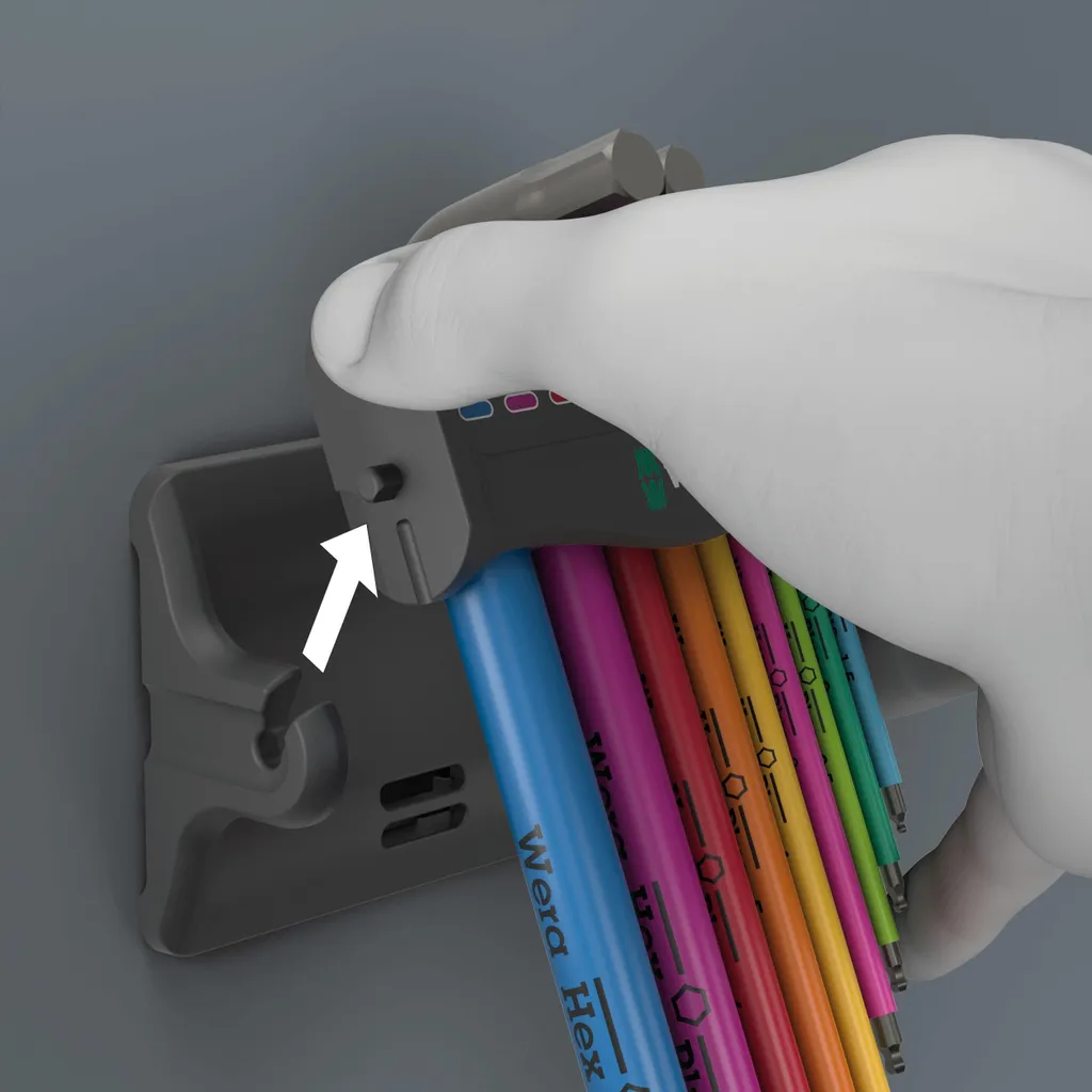 Wera 950/9 Hex-Plus Multicolour 3 avec profil protecteur d'empreinte - 4