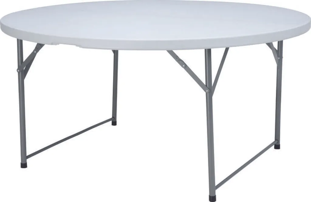 Table ronde de réception pliable 10 personnes pour mariage et banquet