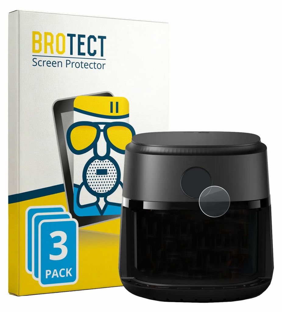 3x BROTECT Entspiegelungs Schutzglas für Philips Airfryer 2000 Series 6.2L Schutzfolie Panzer Folie Glas Display Schutz matt
