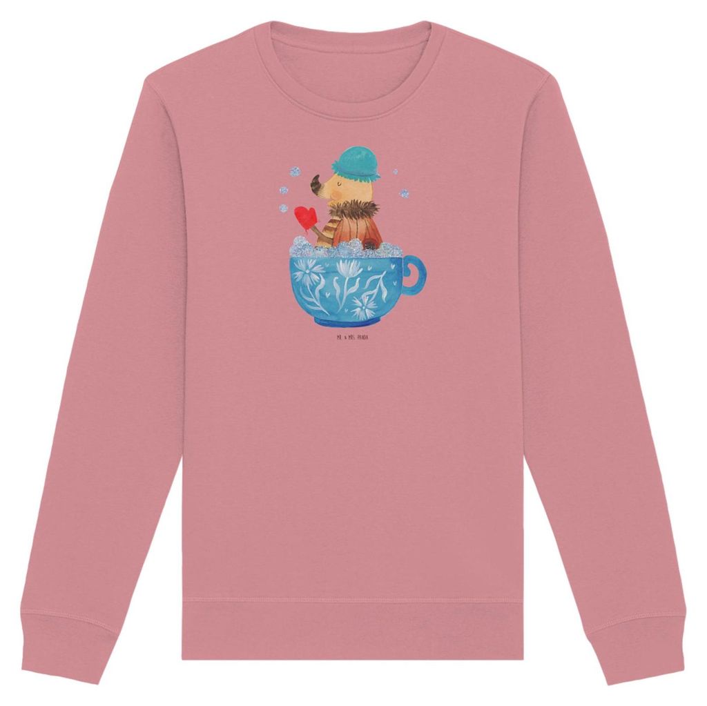 Mr. & Mrs. Panda Baumwoll Pullover Nachtfalter Schaumbad Größe L - Canyon Pink - Geschenk, WC, Sweatshirt, Träumen, Lustige Sprüche, Pulli, Swe...