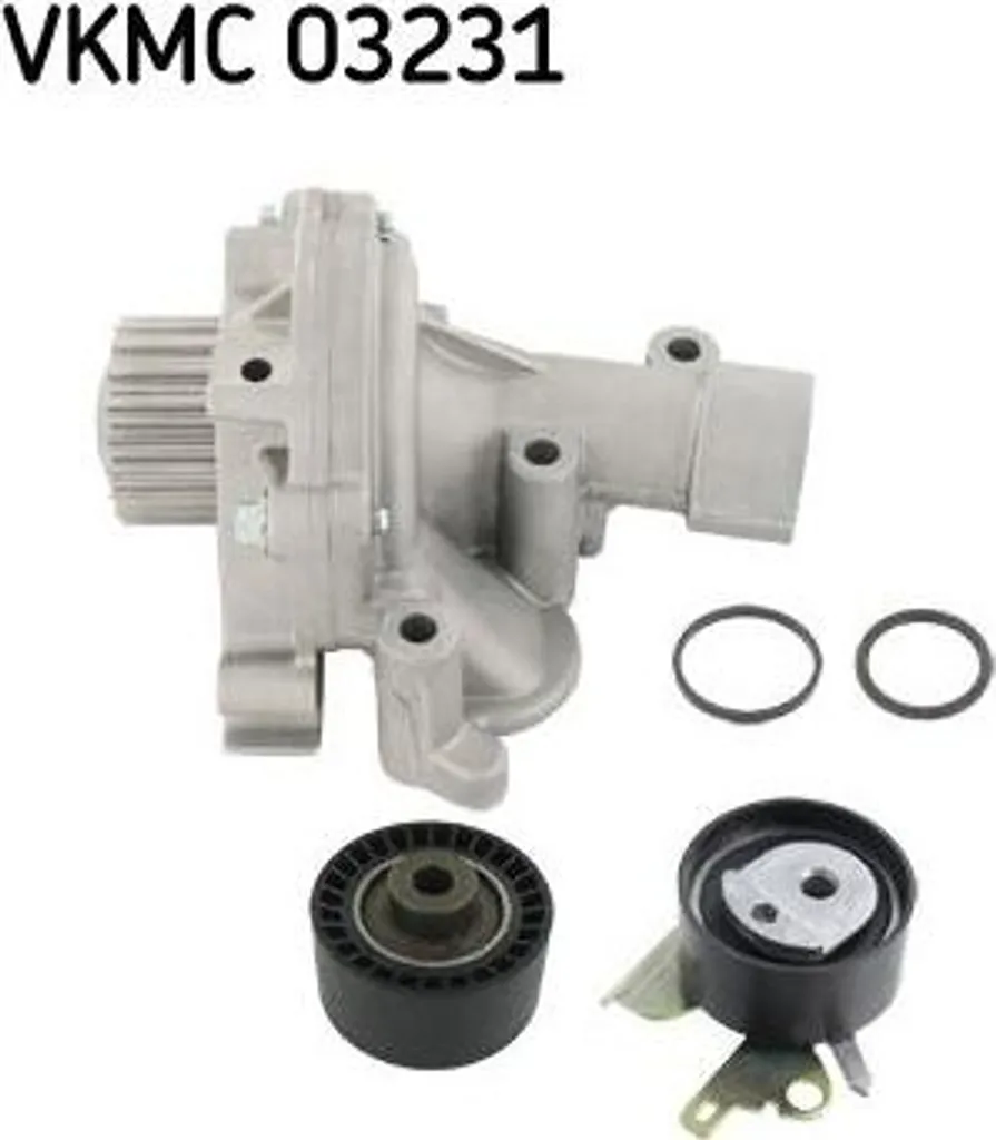 Kit complet distribution SKF VKMC 03231 avec pompe à eau qualité OE