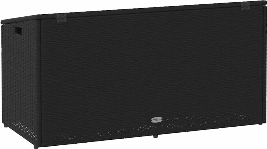 Organisez votre extérieur avec ce coffre de jardin noir 110x50x58cm - 5