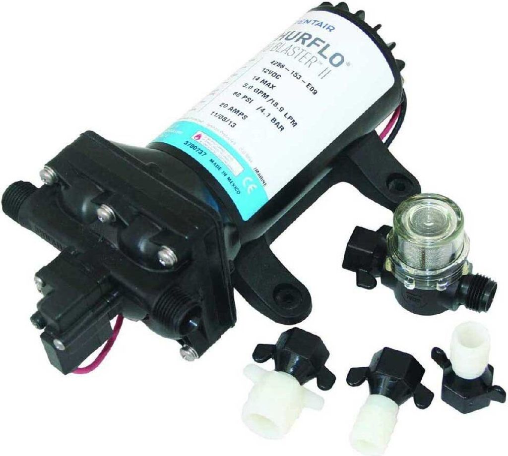 Shurflo Pro Blaster Ii Deluxe 4.0 Pumpe 24v Schwarz Schwarz One Size