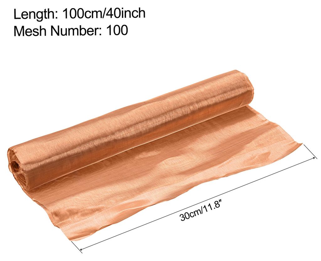 Kupfer Bildschirm Maschen 40x12inch 100 Maschendraht Filtrationstuch fš¹r Zuhause