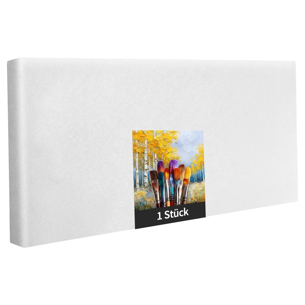 Telaio per Artisti 70x120 cm - Tela Bianca Poliestere per Acrilico