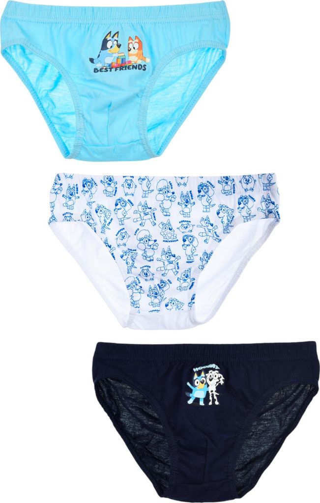 3er-Set: Slips Bluey Blau 110-116 cm