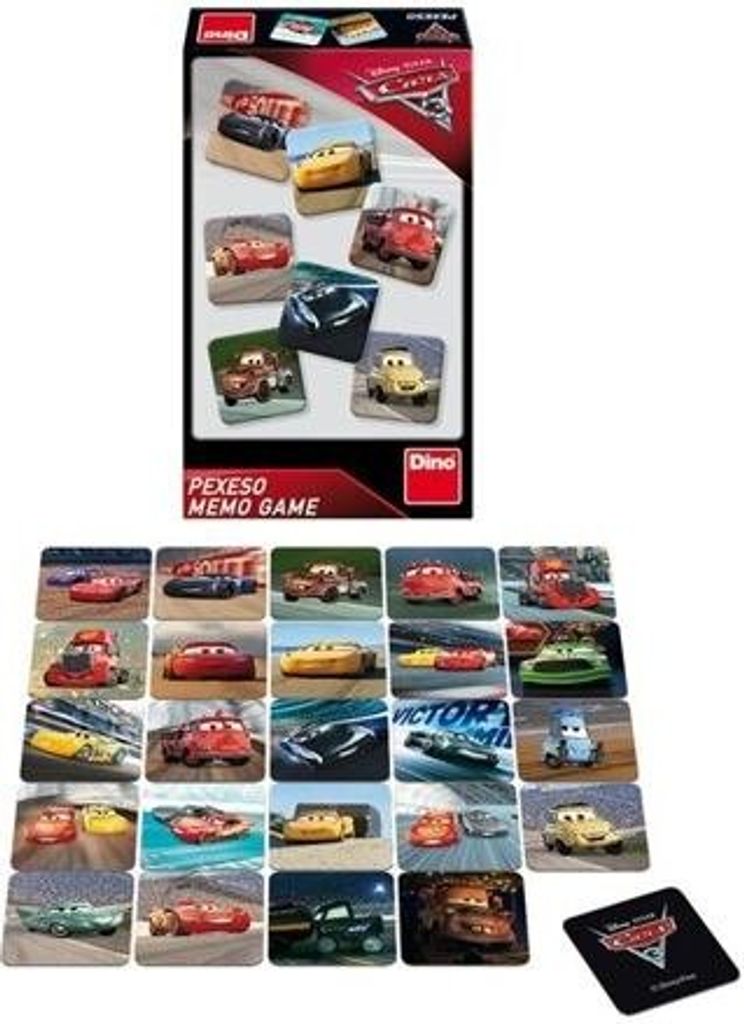 Walt Disney CARS 3: Pexeso-Brettspiel