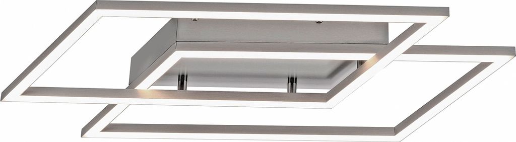 LED-Deckenleuchte - Silbergrau - Weiß - Kunststoff - Stahl Produktbild 