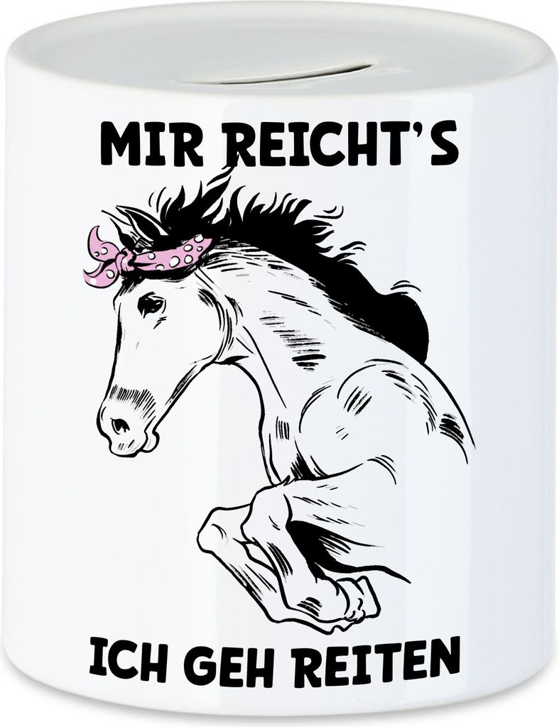 Mir Reichts Ich Geh Reiten Spardose Pferd Hengst Stute Reiten Hobbie Spirit Pferdeliebhaber Pferdeflüsterer Modern