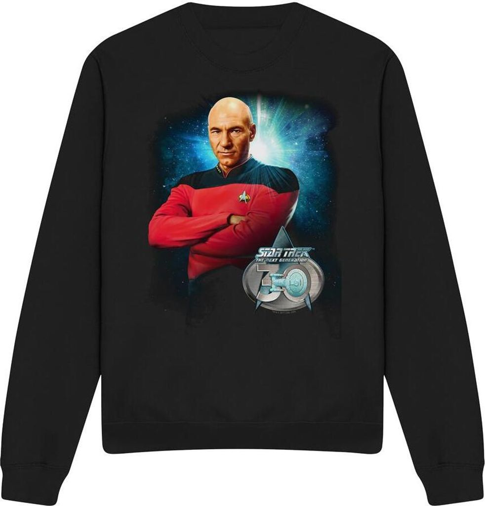 Star Trek - "30" Sweatshirt für Herren/Damen Uni TV12042 (M) (Schwarz)