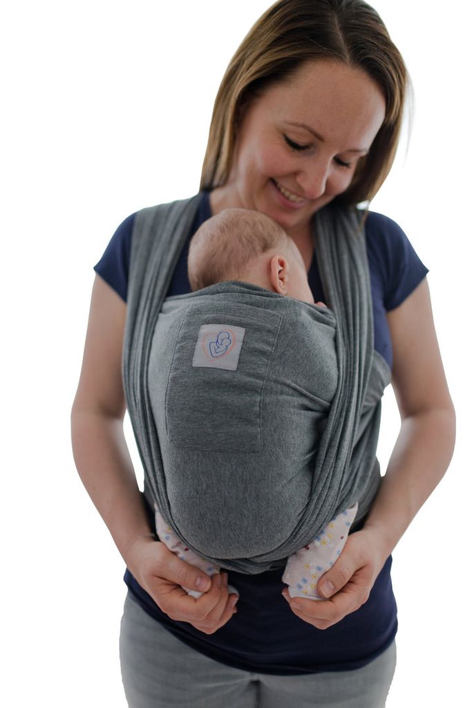 LULANDO Babytragetuch Tragetuch Babytrage Bauchtrage Tragehilfe elastisch weich 