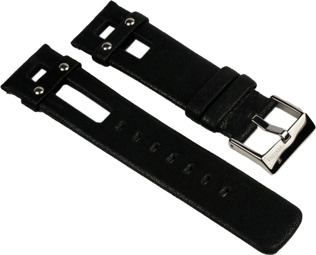 Festina Ersatzband Uhrenarmband Leder Band 22mm schwarz für Festina Milano F16308/3