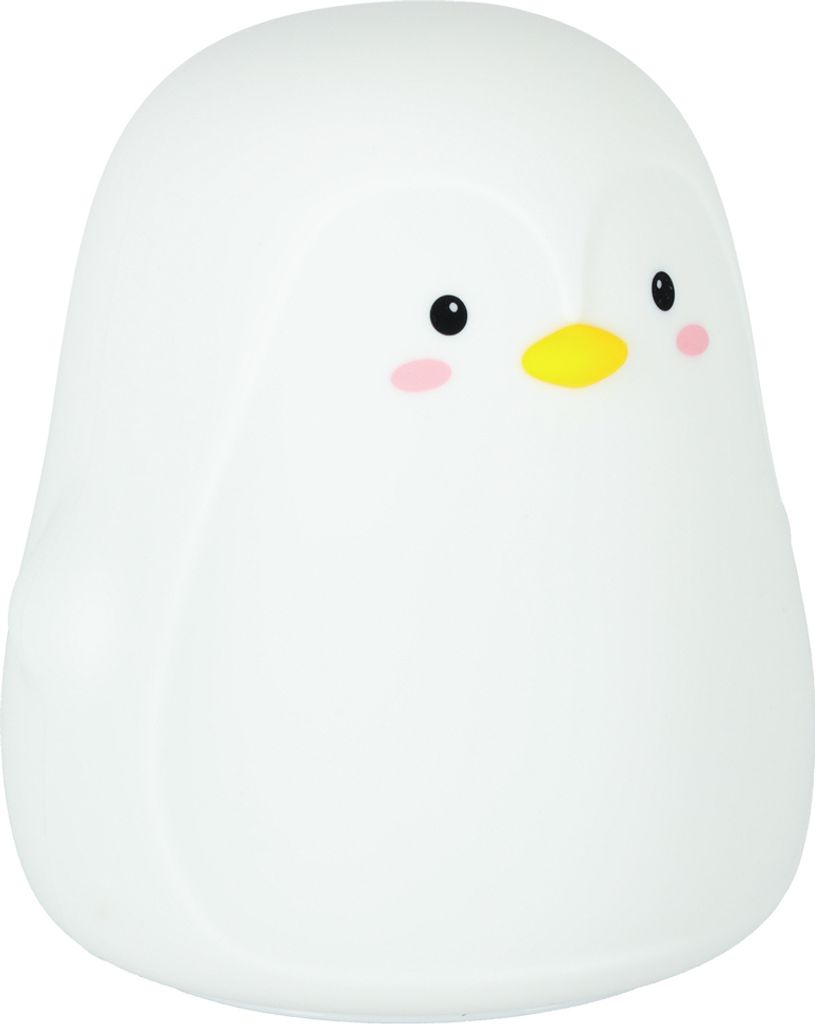 KIK - Silikon-LED-Nachtlicht für Kinder mit weißem Pinguin Produktbild 7