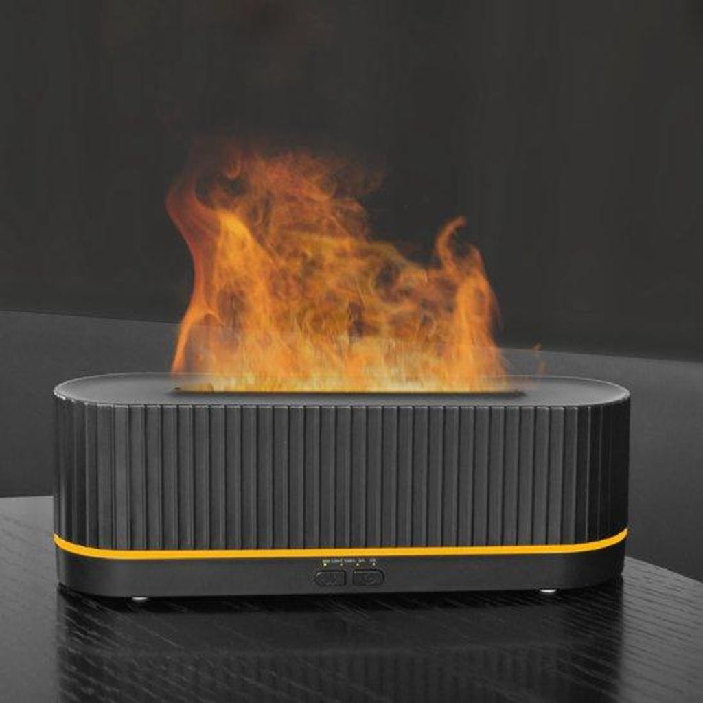 Diffusor für Heimgebrauch mit Flammeffekt und LED-Farben