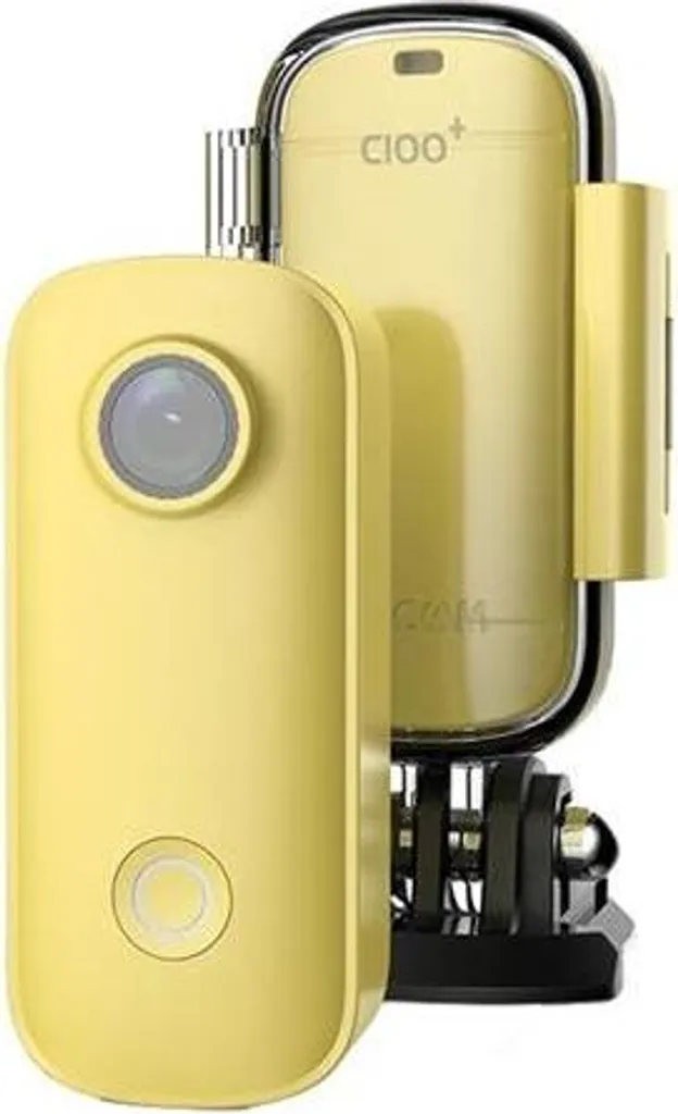 Caméra de sport SJCAM C100 Plus Jaune : Mini Caméra d'Action 2K HD