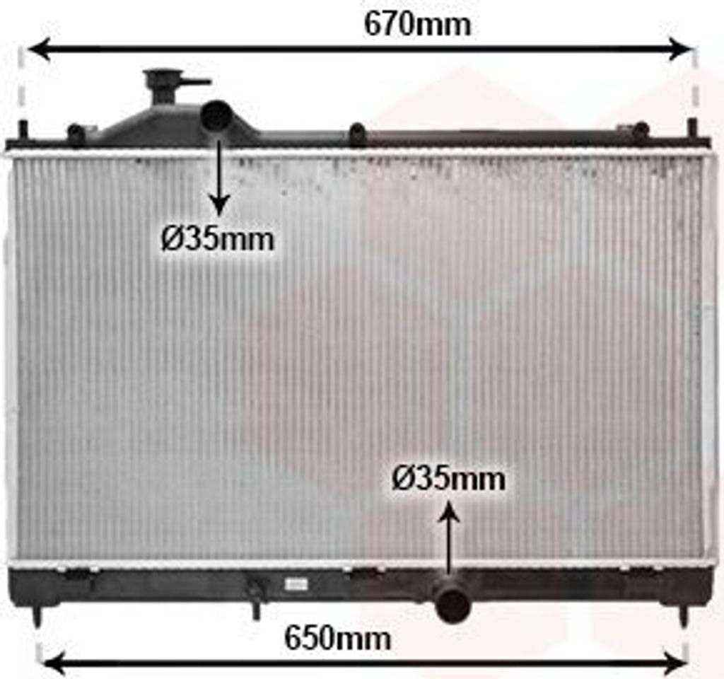 VAN WEZEL 32012709 Kühler Wasserkühler Motorkühler für MITSUBISHI Eclipse Cross (GK)