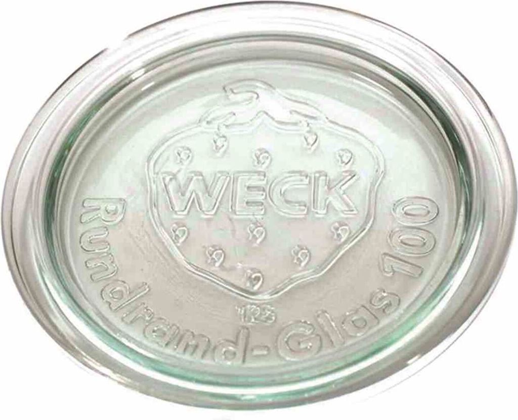 WECK 401-1162804906 Ersatzdeckel für Rundrand-Glas 100 mm, klar