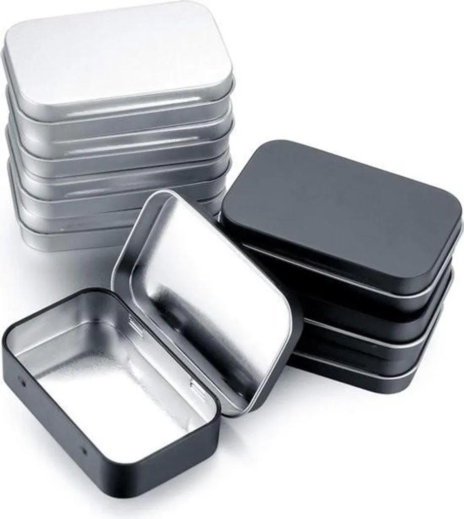 Organisateur rectangulaire en fer-blanc pour bonbons et petits objets