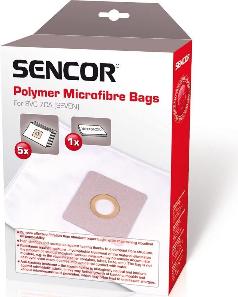 SVCX 0751 Borsa SVC 7CA/PE (5 pezzi) SENCOR Immagine del prodotto 