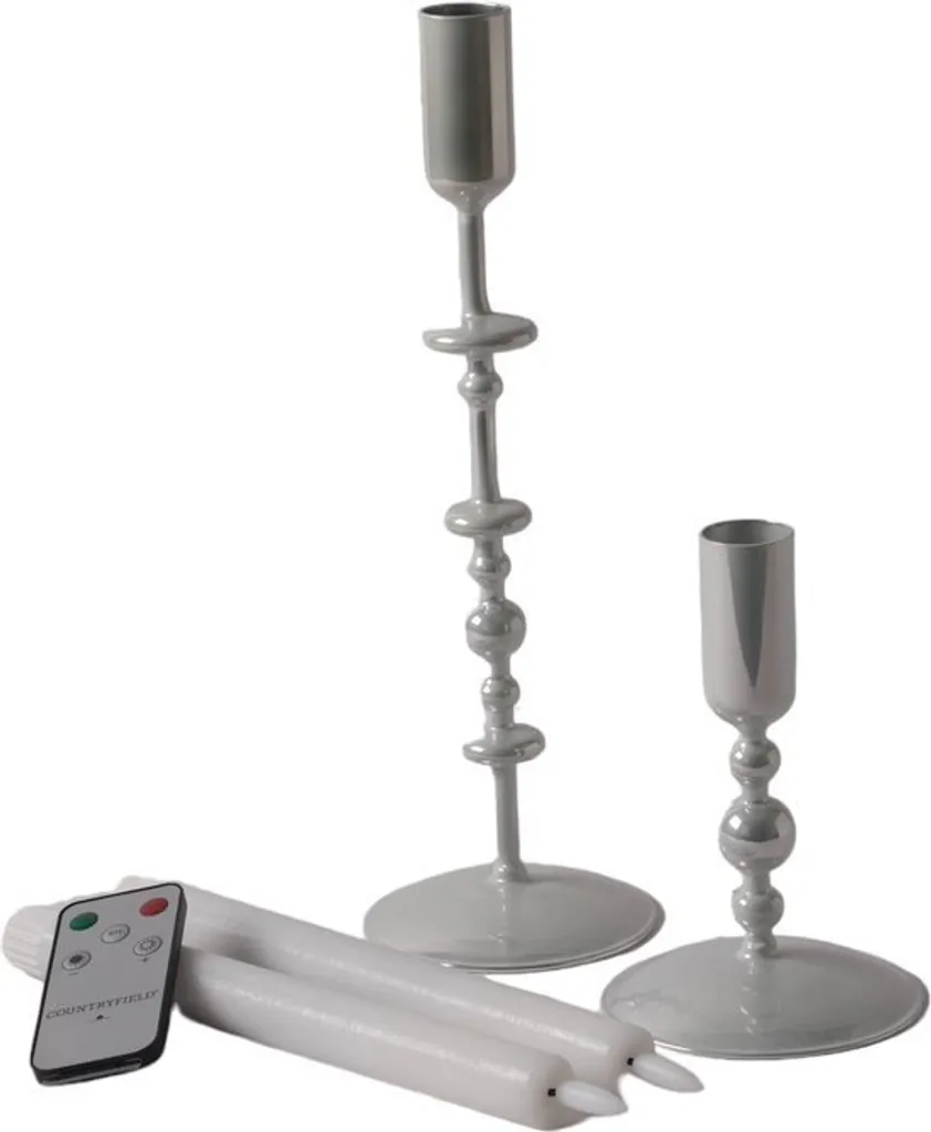 Bougeoir en verre anti-coulure avec bougies LED pour décoration propre