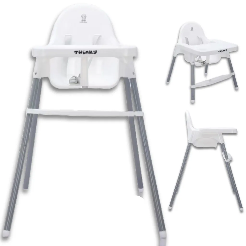 Twinky ECO Seggiolone Evolutivo Bianco | Design Pieghevole e Sicuro