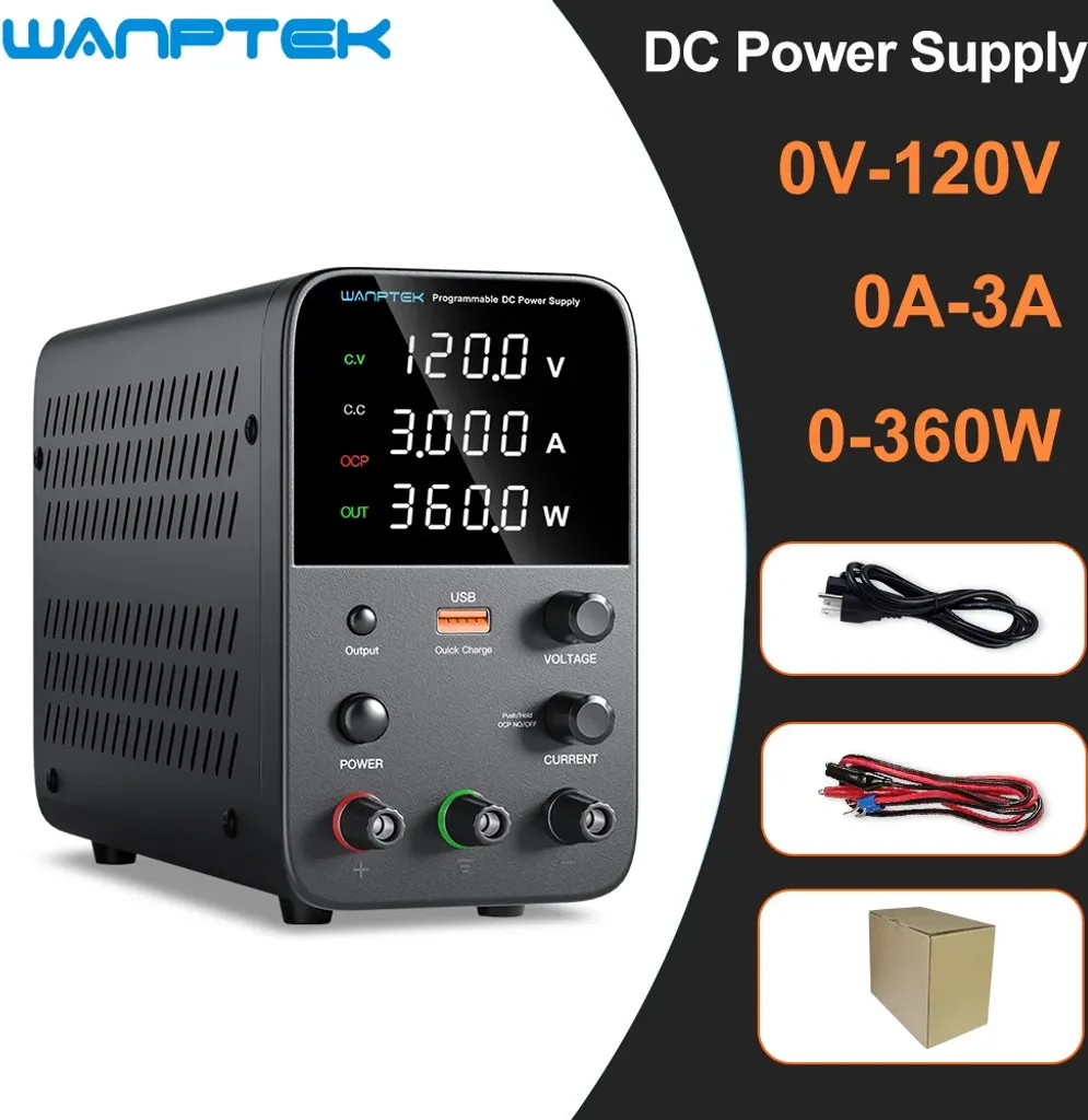 Alimentation variable 120V 3A affichage numérique haute résolution DC - 2