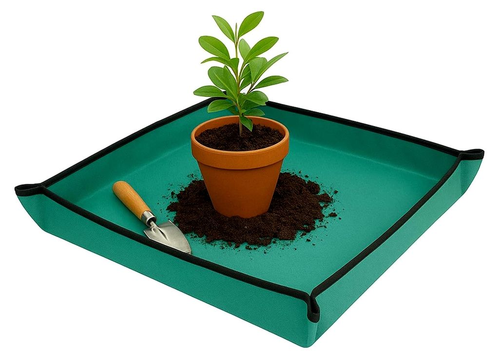Pflanzmatte 75x75cm, wasserdicht, faltbar für Innen und Außen, verstellbar für Gartenarbeiten