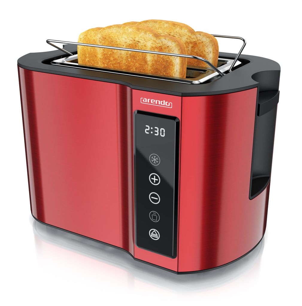 Arendo Toaster Wärmeisoliertes Doppelwandgehäuse, Display Produktbild 