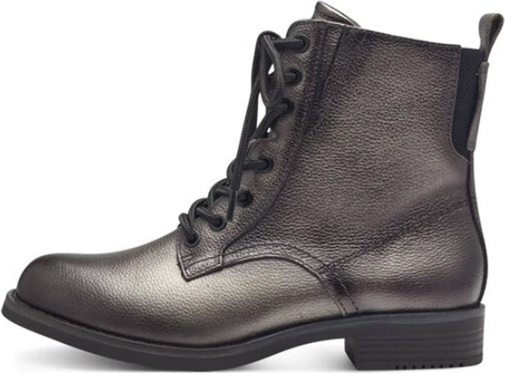Tamaris - Damen - Enkellaars - Braun/Schwarz/Silber - Gr. 39