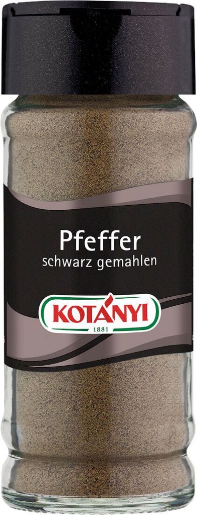 Pepe nero macinato Kotanyi 36 g in barattolo da 80 ml Immagine del prodotto 
