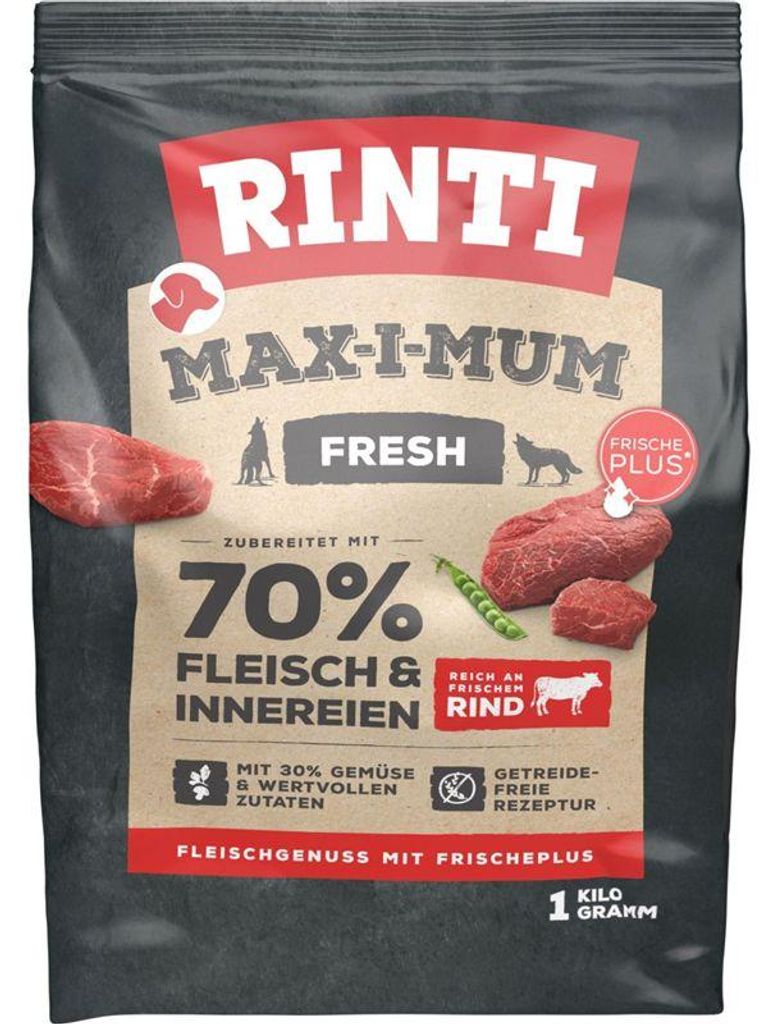 RINTI Max-I-Mum Rind 1 kg, Adult, jede Rasse, Rind, 1 kg Produktbild 