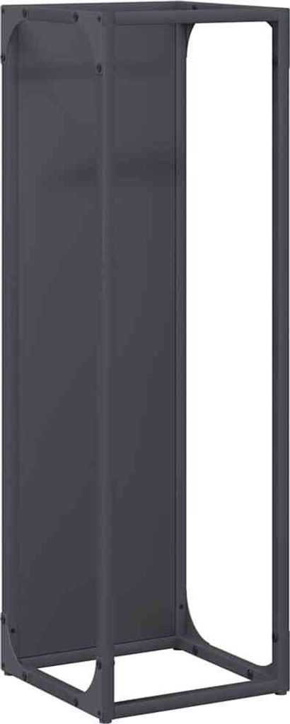 vidaXL Brennholzregal Anthrazit 25x25x80 cm Kaltgewalzter Stahl