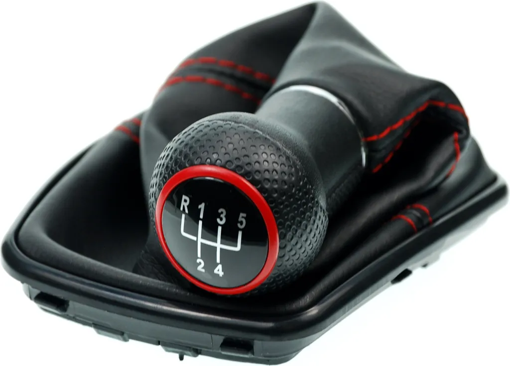 Soufflet de Levier de Vitesse pour VW Golf 4 et Bora Couture Rouge 23mm
