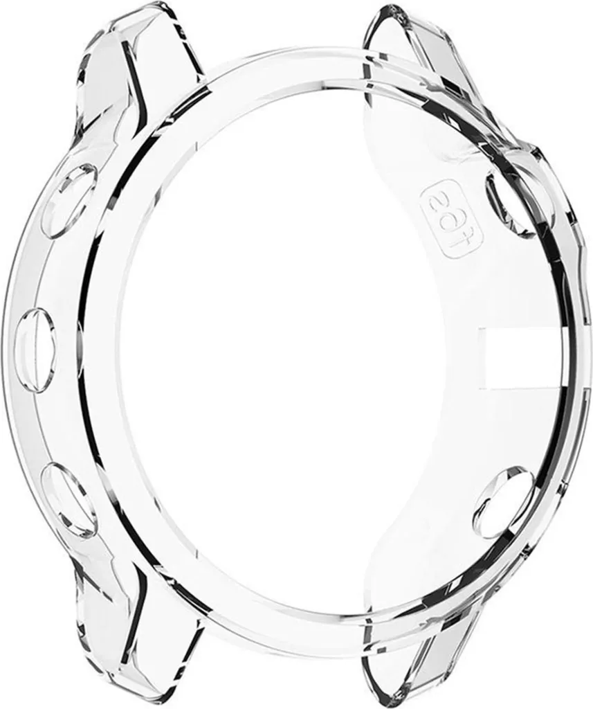 Custodia Garmin Fenix 6S 42mm TPU Trasparente - Protezione Bumper Subtel - 2