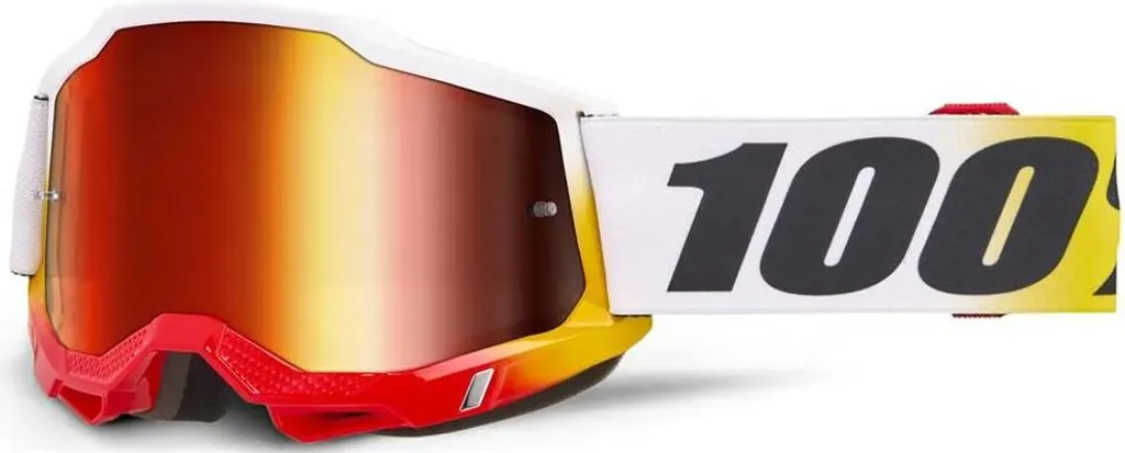 Masque anti-poussière 100% Accuri 2 rouge miroir pour casque de cross