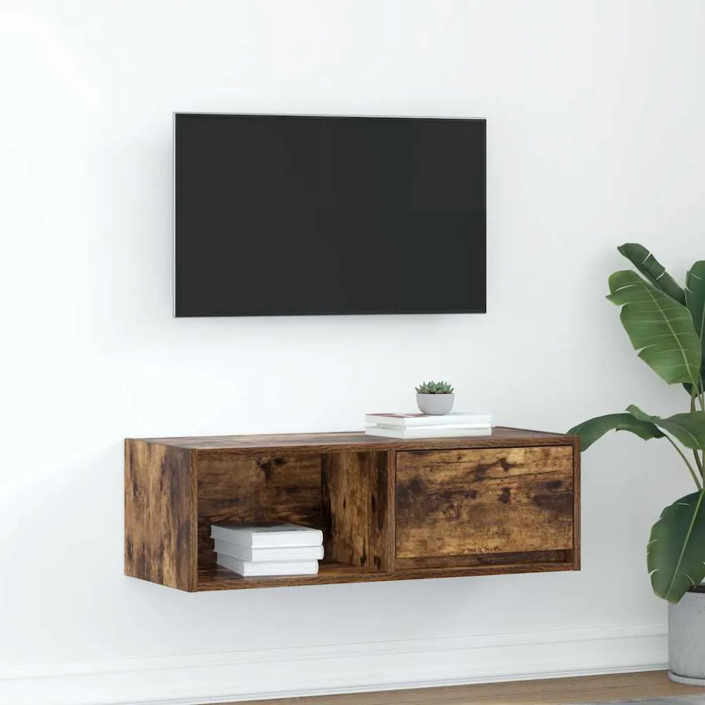 Offerta Mobile TV Maison Exclusive 80cm Rovere Fumo Salvaspazio