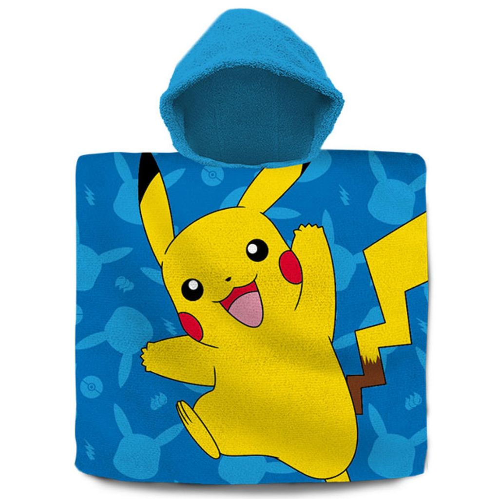 Asciugamano poncho in cotone Pokemon Immagine del prodotto 